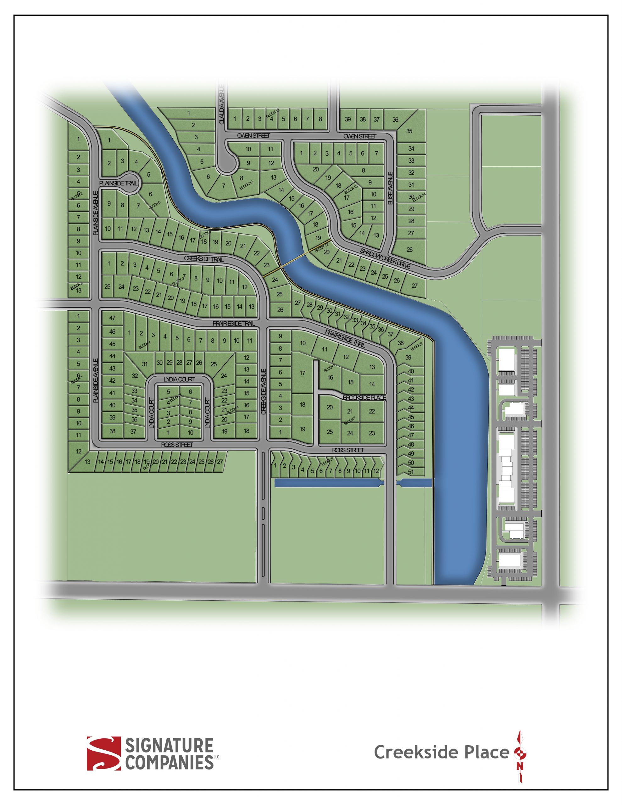 creekside lawn care on Creekside Place 200k Signature Companies