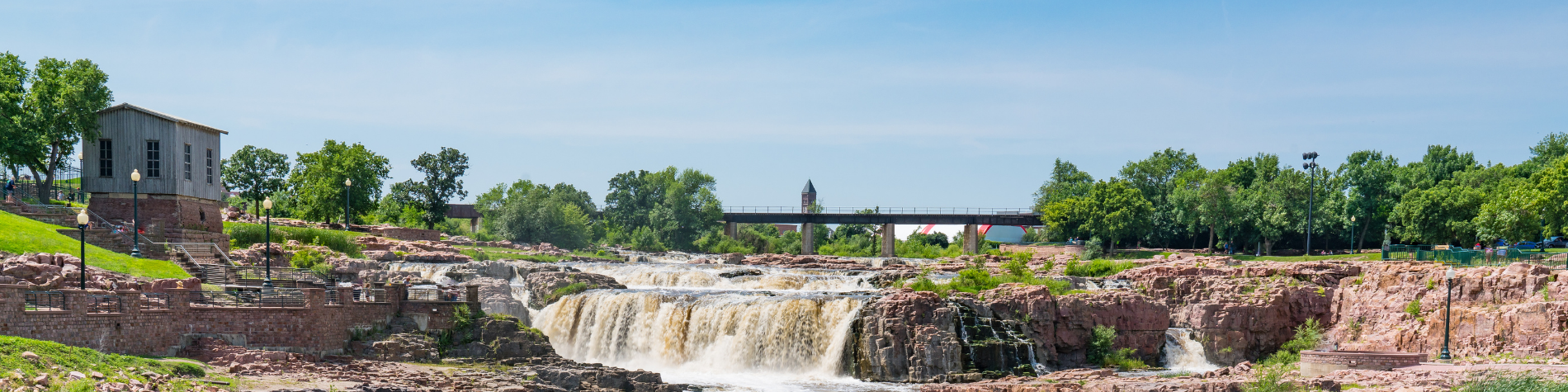Falls Park in Sioux Falls, South Dakota